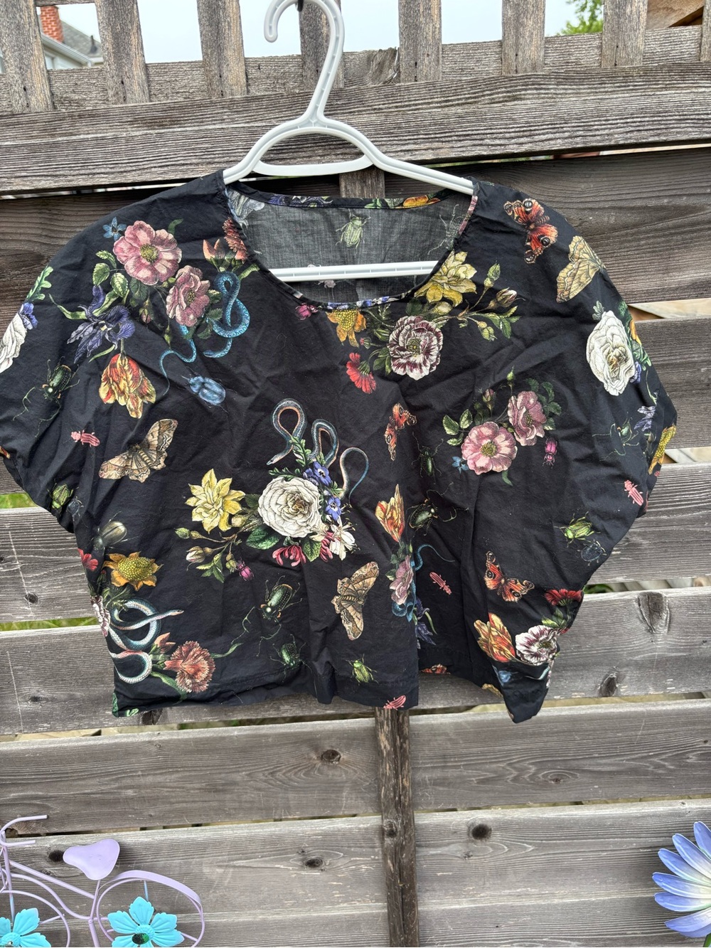 Handmade Black Crop Top